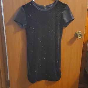 Black dress with gold sparkles